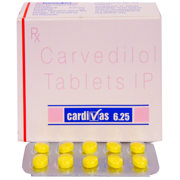 Cardivas 6.25 mg Tablet
