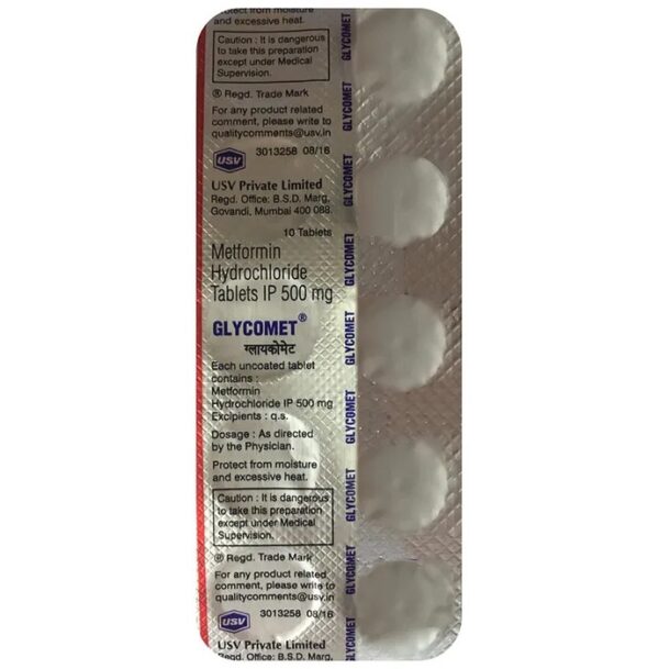 Glycomet 500 mg Tablet