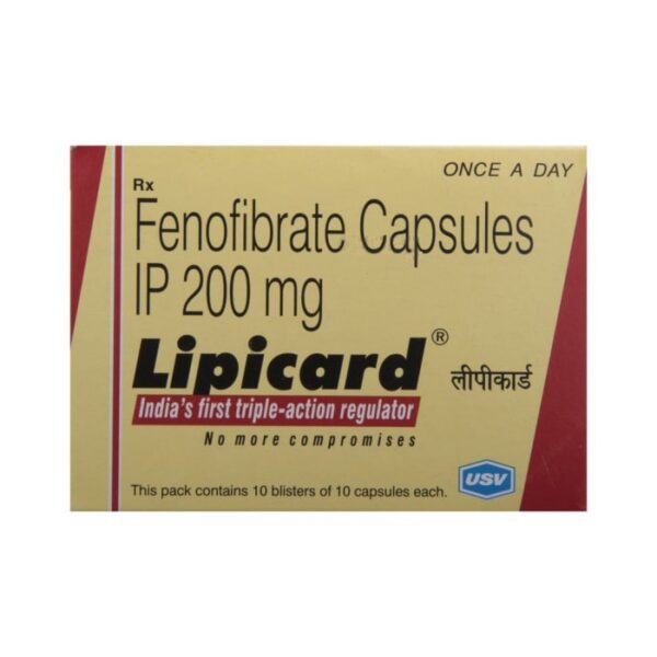 Lipicard 200 mg Tablet