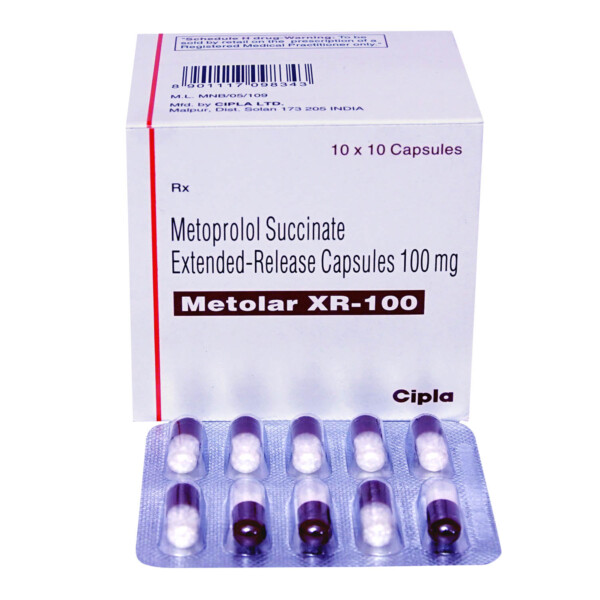 Metolar XR 100 mg Capsule