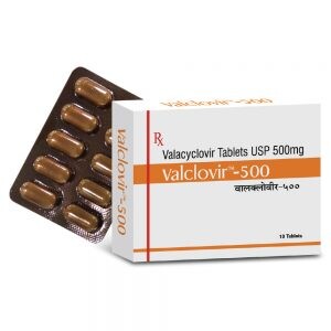 Valacyclovir 500 mg Tablet (Valclovir)
