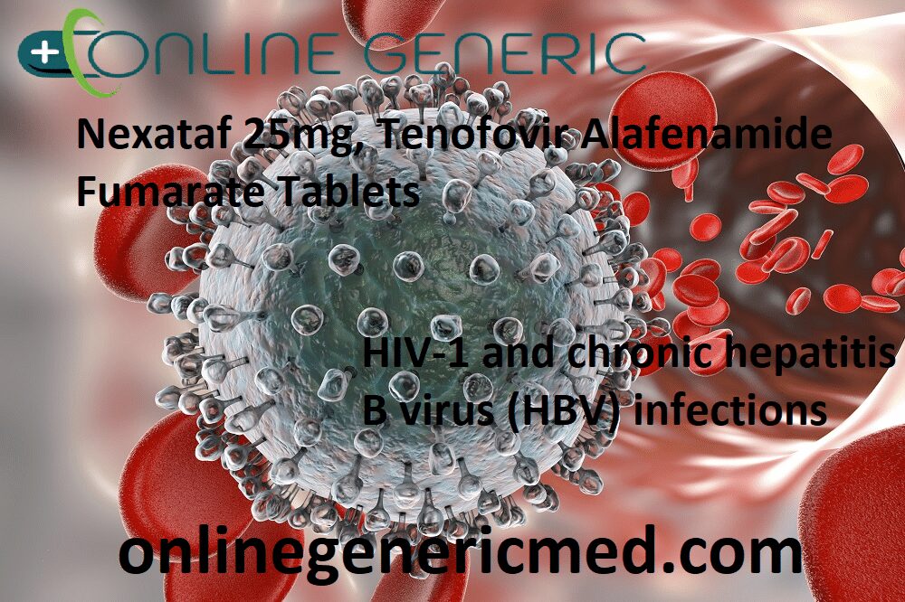 Nexataf 25mg, Tenofovir Alafenamide Fumarate Tablets