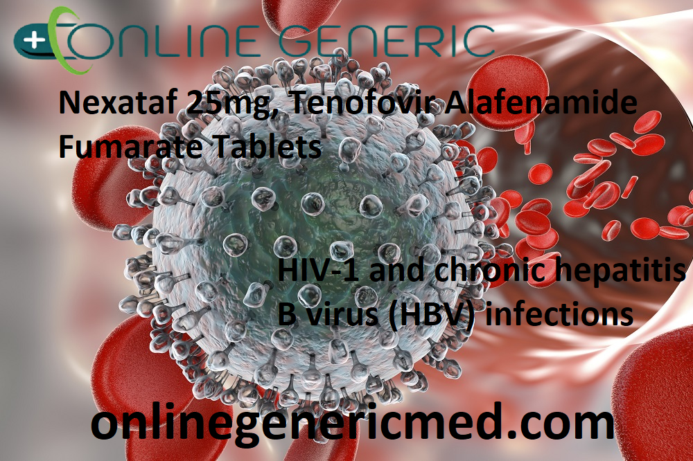 Nexataf 25mg, Tenofovir Alafenamide Fumarate Tablets