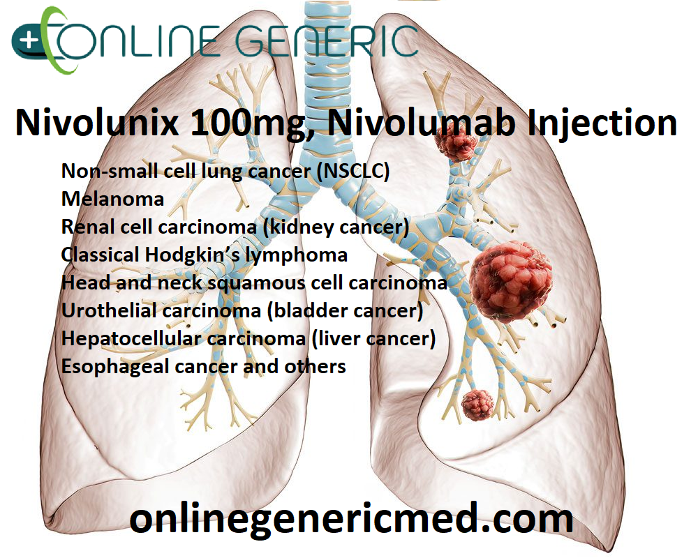 Nivolunix 100mg, Nivolumab Injection