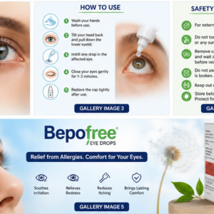 Bepofree Drop 5ML Composition and Bepotastine Besilate Eye Drops