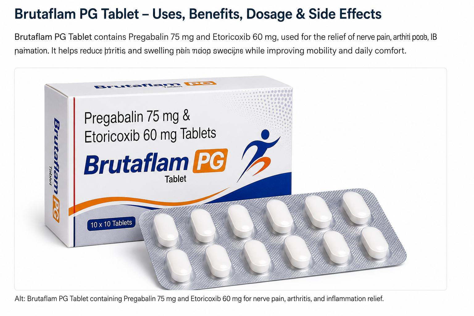 Brutaflam tablet Brutaflam MR 4 Tablet Front Pack