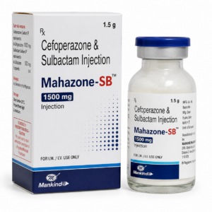 Mahazone SB 1500mg Injection Cefoperazone Sulbactam Antibiotic Medicine
