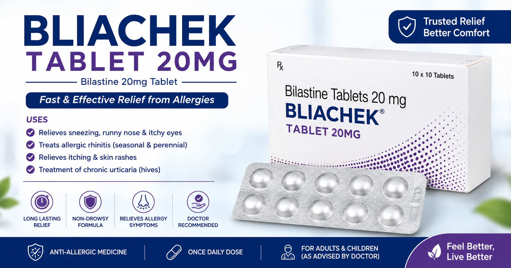 bliachek Bliachek Tablet 20mg Front Packaging