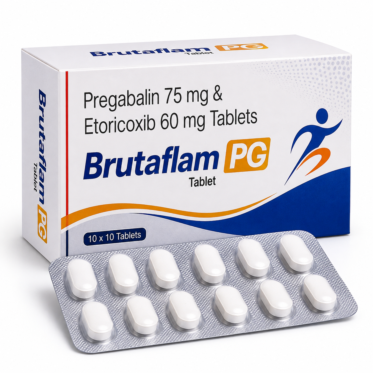 brutafla Brutaflam MR 4 Tablet Etoricoxib and Thiocolchicoside Tablets