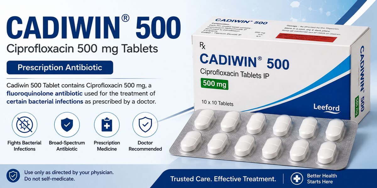 Cadiwin 500 Tablet Ciprofloxacin 500 mg