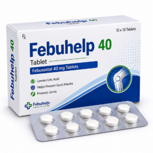 Febuhelp 40 Tablet Febuxostat 40 mg for High Uric Acid and Chronic Gout