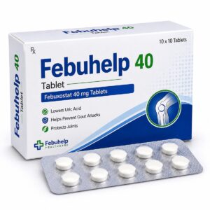 Febuhelp 40 Tablet Febuxostat 40 mg for High Uric Acid and Chronic Gout
