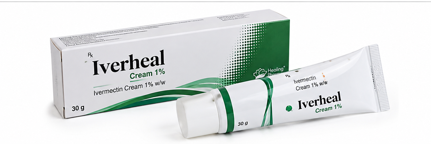 iveh Iverheal Cream 1% Ivermectin 1 Percent Cream for Rosacea and Skin Inflammation