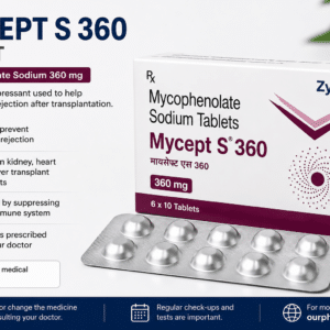 Mycept S 360 Tablet Mycophenolate Sodium 360mg Delayed Release Tablet