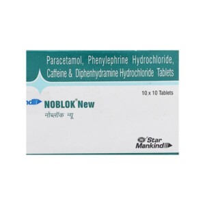 Noblok New Tablet Mankind Pharma box and medicine strip