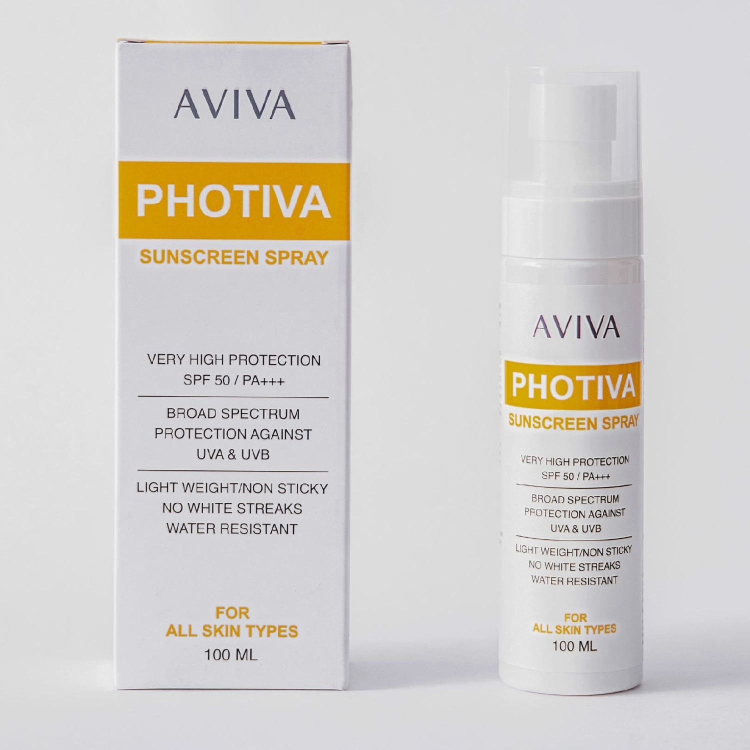 photivaaa aviaaa Photiva Sunscreen Spray 100ml SPF 50+