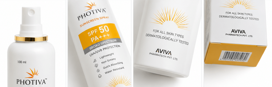 photive sunscreen spray Photiva Sunscreen Spray 100ml Front View SPF 50 PA+++ Sunscreen