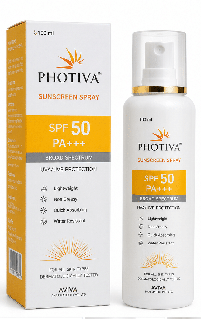 photive sunscreen Photiva Sunscreen Spray 100ml SPF 50 PA+++ Broad Spectrum UVA UVB Sun Protection Spray