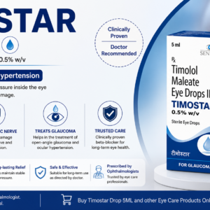 Timostar Drop 5ML Timolol Maleate Eye Drops for Glaucoma Treatment