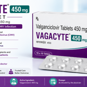 Vagacyte 450mg Tablet Valganciclovir 450mg Antiviral Medicine