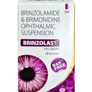 Brinzolast Eye Drops 5ML Brinzolamide Brimonidine Mankind Pharma box and bottle