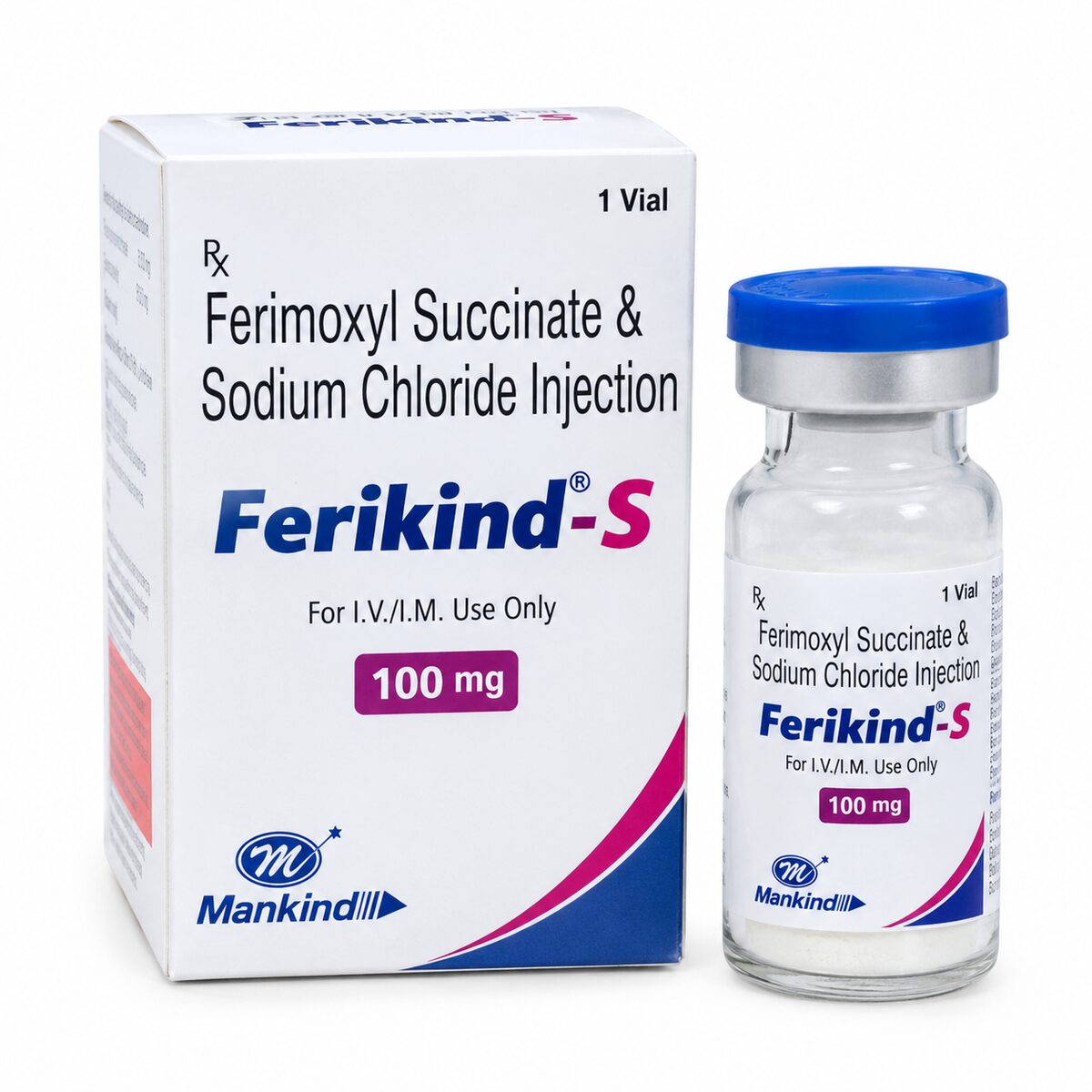 ferkind s 100 mg imagee Ferikind-S 100mg Injection – Ferimoxyl Succinate and Sodium Chloride Injection