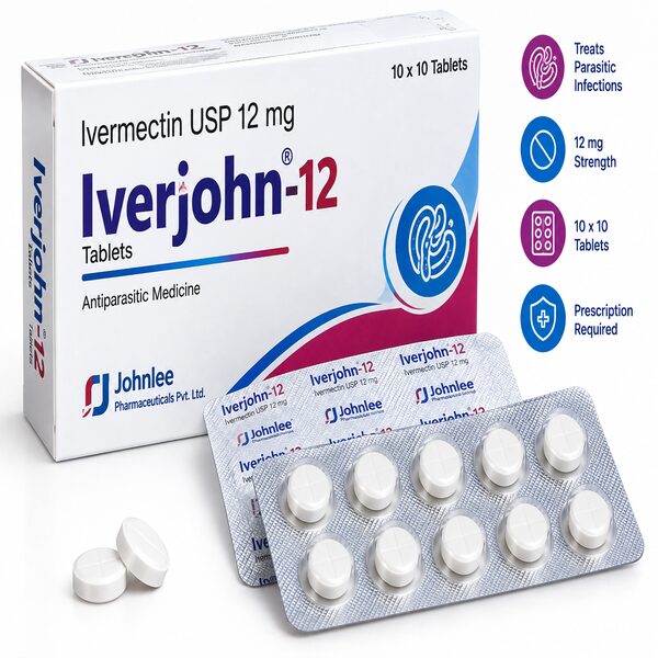 Iverjohn 12mg Tablet containing Ivermectin 12mg