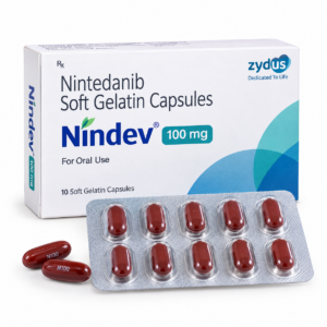 Nindev 100mg Capsule Nintedanib soft gelatin capsule