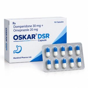 Oskar DSR Capsule containing Domperidone 30mg and Omeprazole 20mg