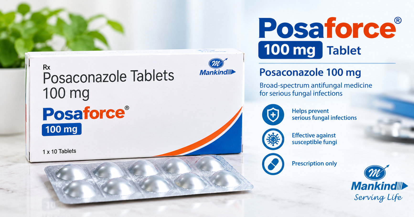 posaforce tablet Posaforce 100mg Tablet containing Posaconazole 100mg