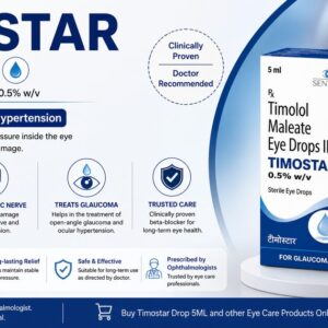 Timostar Drop 5ML eye drops for glaucoma and increased eye pressure